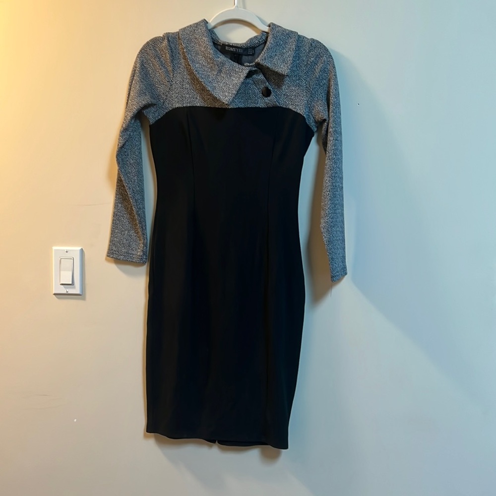 Homeyee Black & Grey Sweater Dress, size S/4